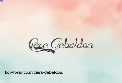 Ciara Gabaldon