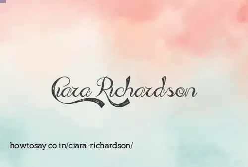 Ciara Richardson