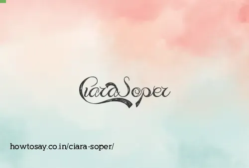 Ciara Soper