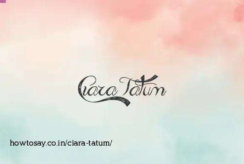 Ciara Tatum