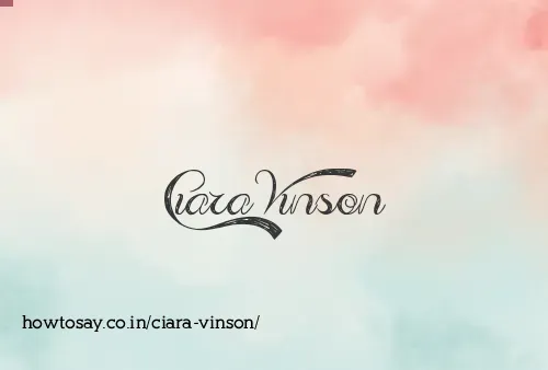 Ciara Vinson