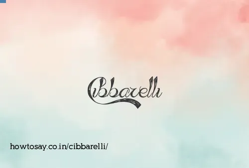 Cibbarelli