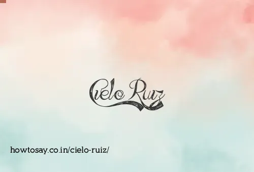 Cielo Ruiz