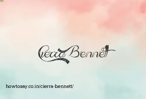 Cierra Bennett