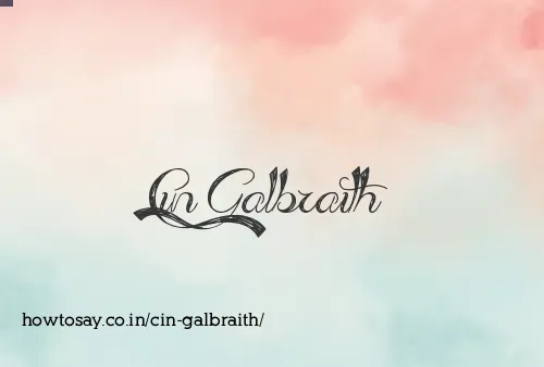 Cin Galbraith