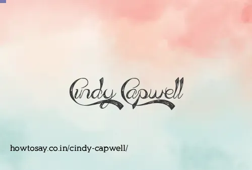 Cindy Capwell