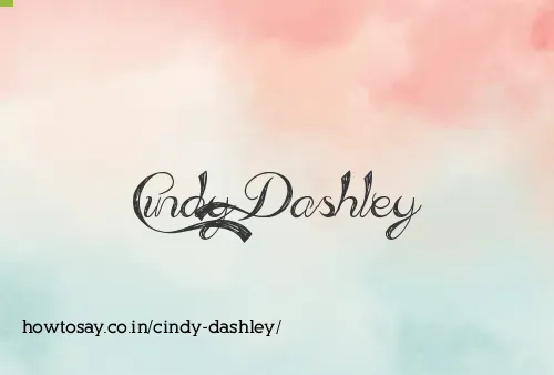 Cindy Dashley