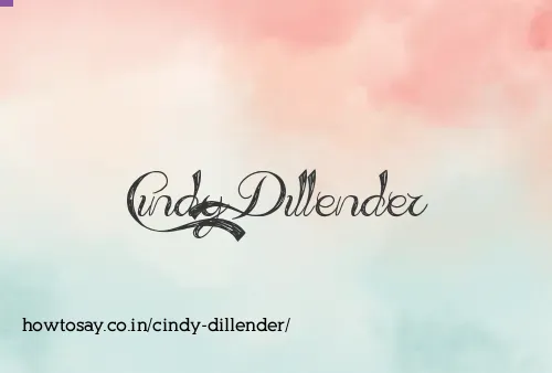 Cindy Dillender