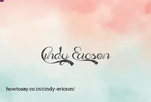Cindy Ericson