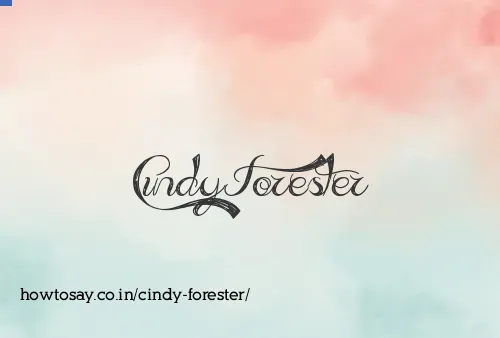 Cindy Forester
