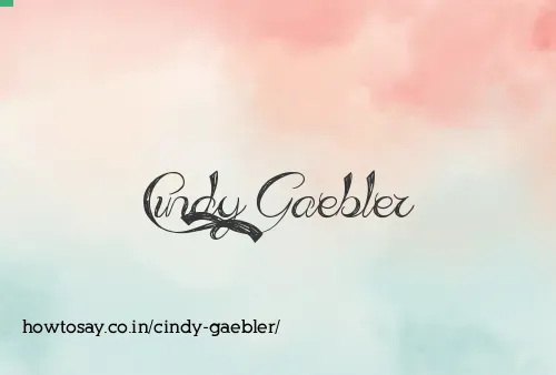 Cindy Gaebler