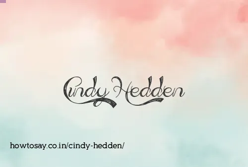 Cindy Hedden
