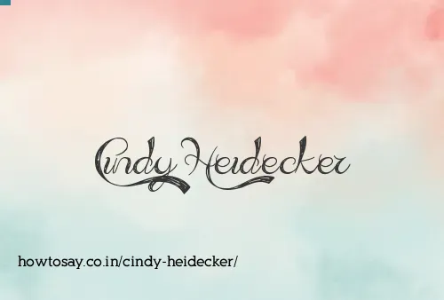 Cindy Heidecker