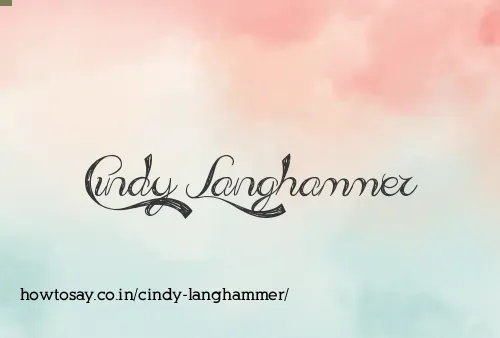 Cindy Langhammer