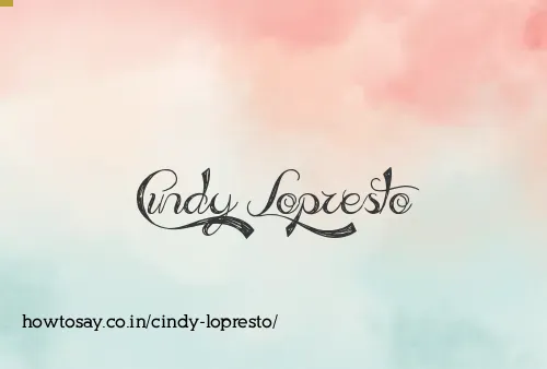 Cindy Lopresto
