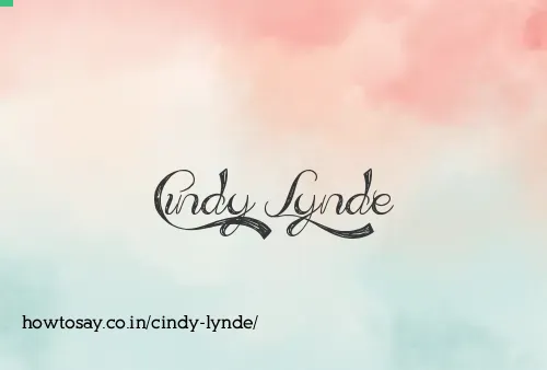 Cindy Lynde