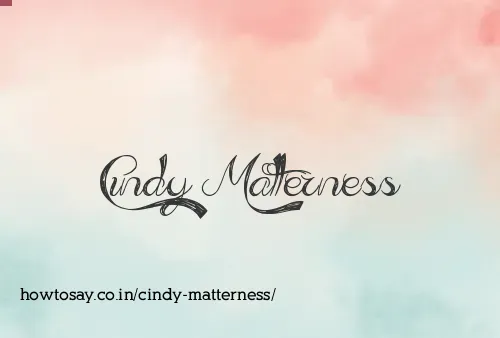 Cindy Matterness