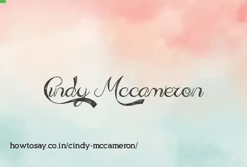 Cindy Mccameron