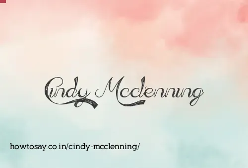 Cindy Mcclenning