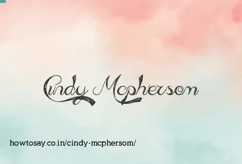 Cindy Mcphersom