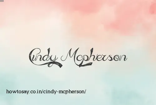 Cindy Mcpherson