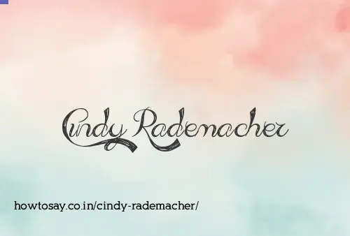 Cindy Rademacher