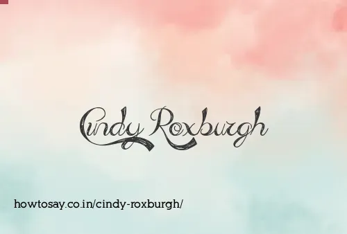 Cindy Roxburgh