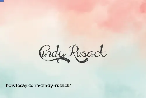 Cindy Rusack