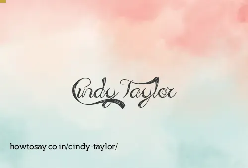Cindy Taylor