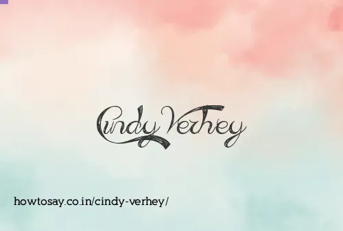 Cindy Verhey