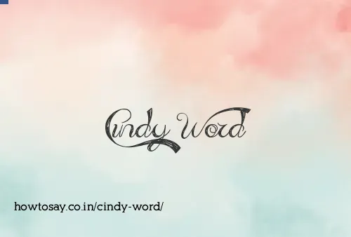 Cindy Word