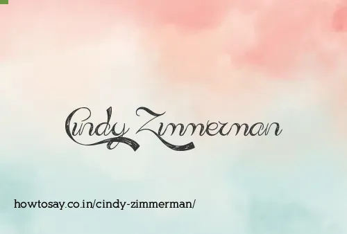 Cindy Zimmerman