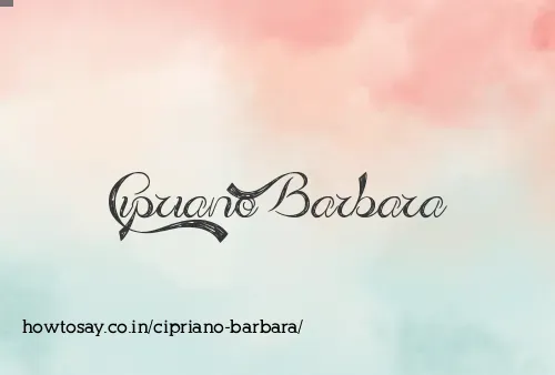 Cipriano Barbara