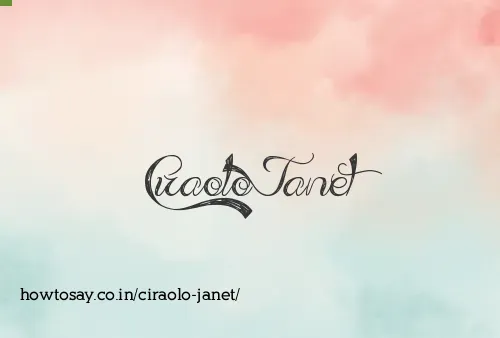 Ciraolo Janet