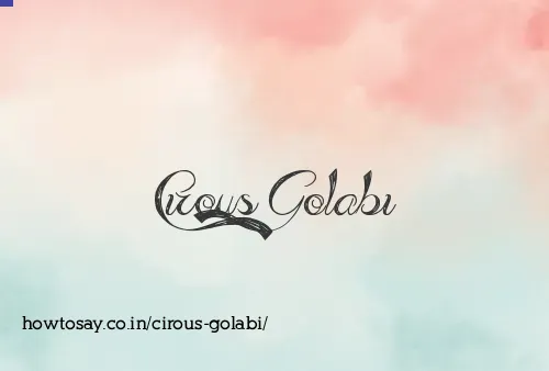 Cirous Golabi