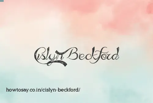 Cislyn Beckford