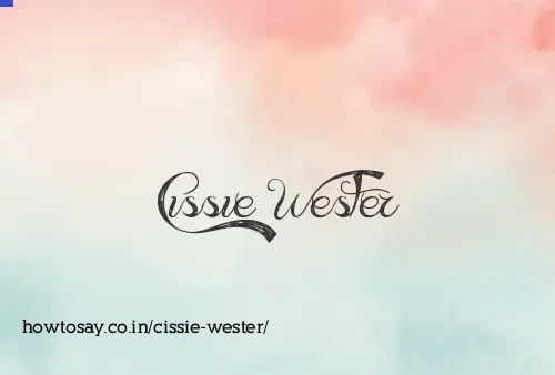 Cissie Wester