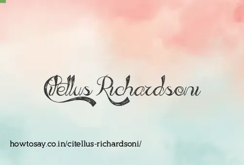 Citellus Richardsoni