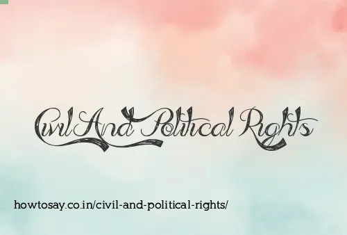 Civil And Political Rights
