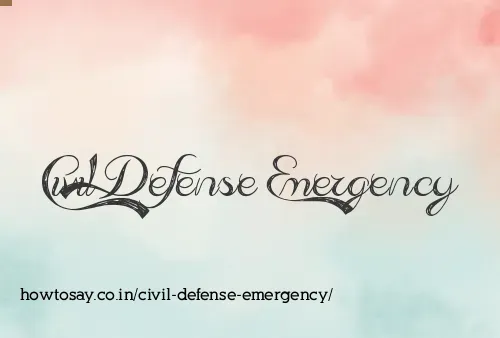 Civil Defense Emergency