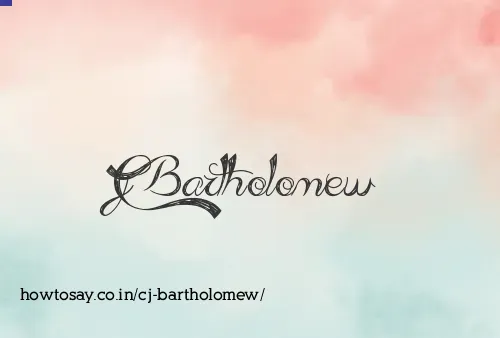 Cj Bartholomew