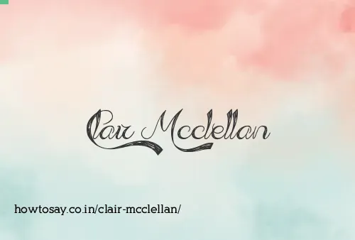Clair Mcclellan