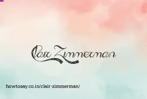 Clair Zimmerman