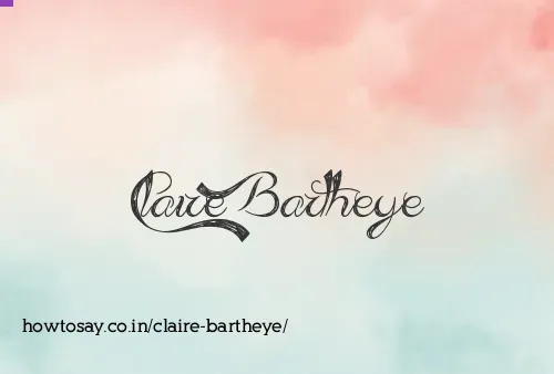 Claire Bartheye