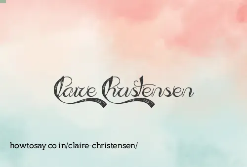 Claire Christensen