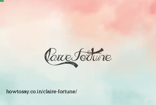 Claire Fortune