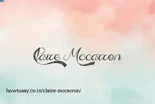 Claire Mccarron