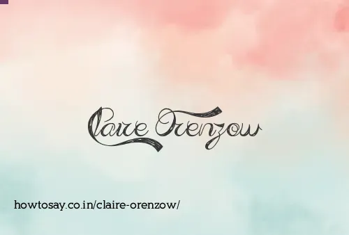 Claire Orenzow
