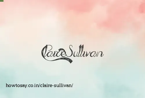 Claire Sullivan