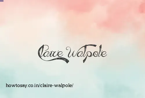 Claire Walpole